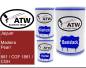 Preview: Jaguar, Madeira Pearl, 881 / CGF 1881 / CGH: 500ml Lackdose + 500ml Klarlack + 250ml Härter - Set, von ATW Autoteile West.